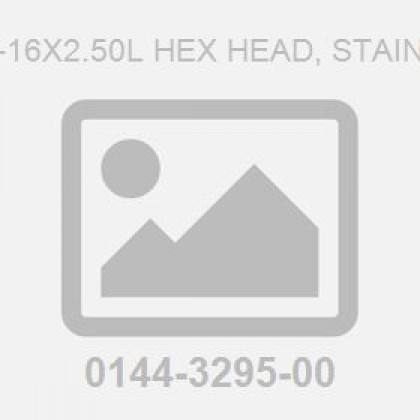 Screw .375-16X2.50L Hex Head, Stainless Steel